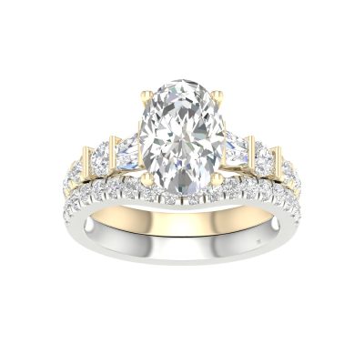 14K 2.75 CT Lab Grown Diamond Bridal Set
