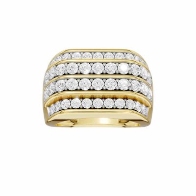 14K 2.00 CT Lab Grown Diamond Men's Ring