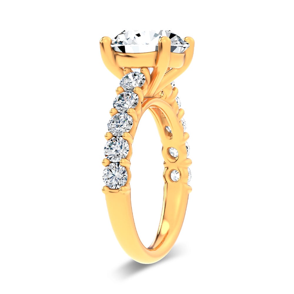14K 4.20CT Certified Lab Grown Engagement Ring - Image 2