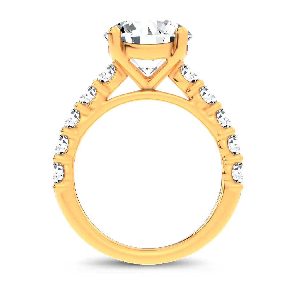 14K 4.20CT Certified Lab Grown Engagement Ring - Image 3