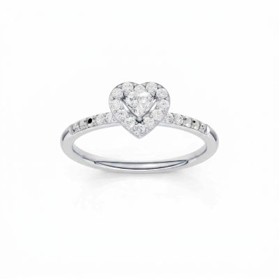 14K 0.20 CT Lab Grown Diamond Ring