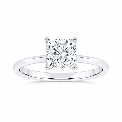 10K 1.00CT Certified Lab Grown Solitaire Ring