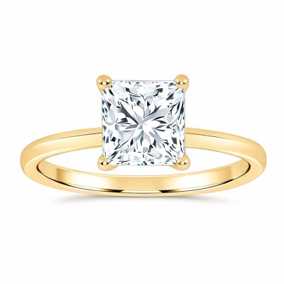 10K 1.00CT Certified Lab Grown Solitaire Ring