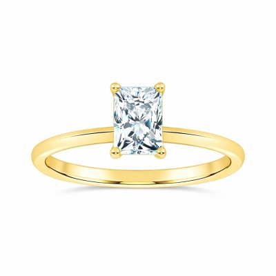 10K 1.00CT Certified Lab Grown Solitaire Ring