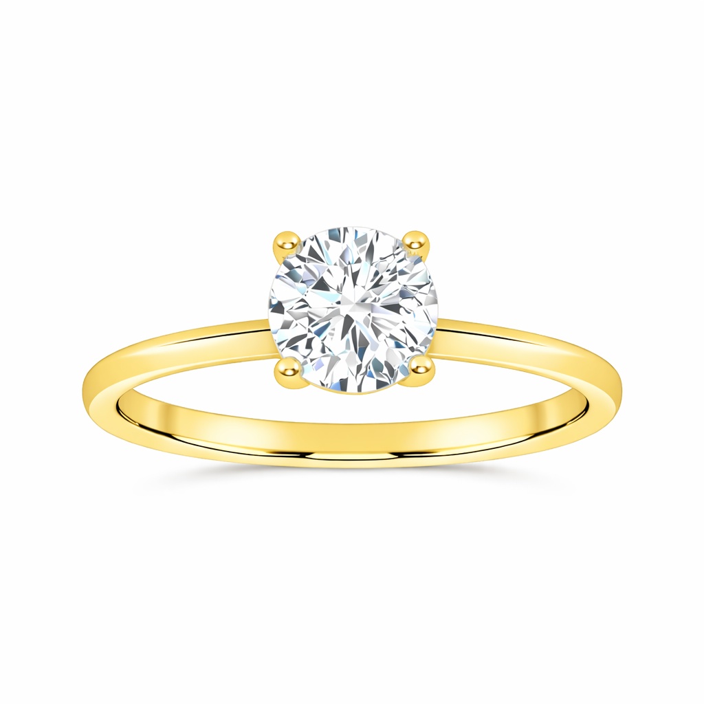 10K 0.50CT Certified Lab Grown Solitaire Ring