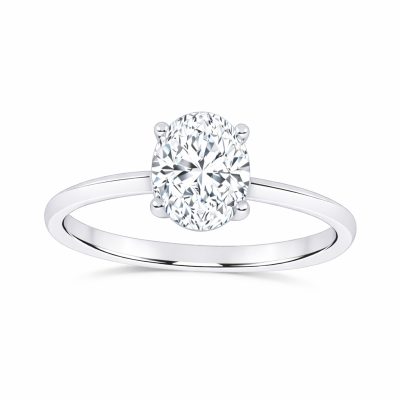 10K 0.50CT Certified Lab Grown Solitaire Ring