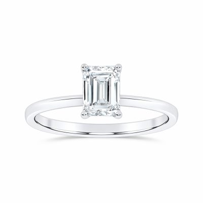 10K 0.50CT Certified Lab Grown Solitaire Ring