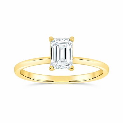 10K 0.50CT Certified Lab Grown Solitaire Ring