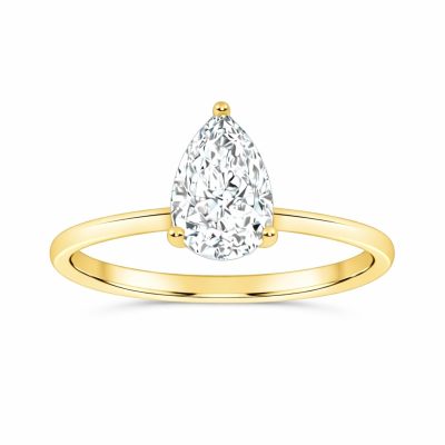 10K 0.50CT Certified Lab Grown Solitaire Ring