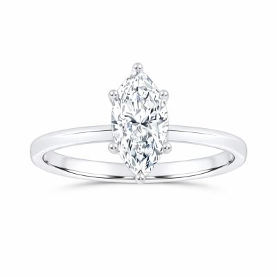 10K 0.50CT Certified Lab Grown Solitaire Ring