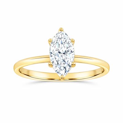 10K 0.50CT Certified Lab Grown Solitaire Ring