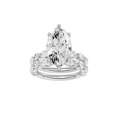 14K 6.00 CT Lab Grown Diamond Bridal Set