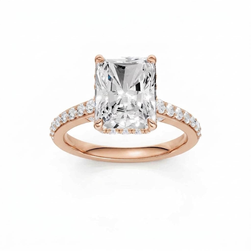 14K 3.50 CT Lab Grown Diamond Ring