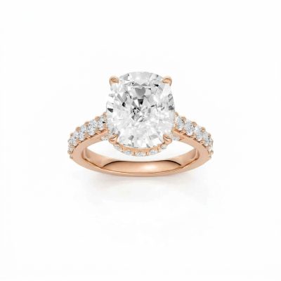 14K 6.00 CT Lab Grown Diamond Ring