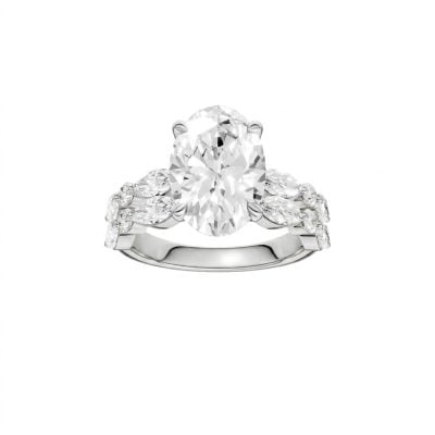 14K 4.00 CT Lab Grown Diamond Ring