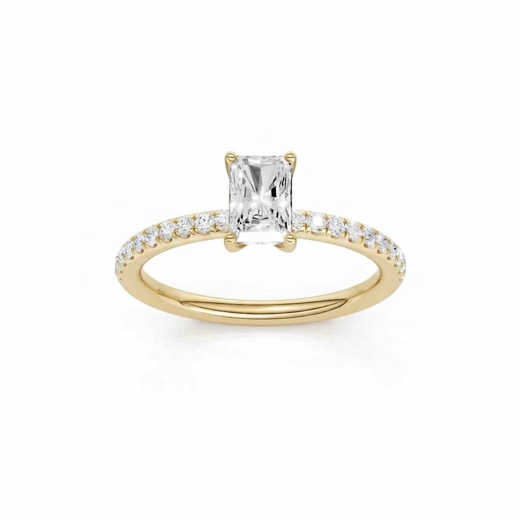 14K 0.75 CT Lab Grown Diamond Ring