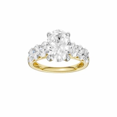 14K 4.00 CT Lab Grown Diamond Ring