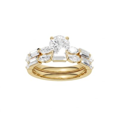 14K 2.00 CT Lab Grown Diamond Bridal Set