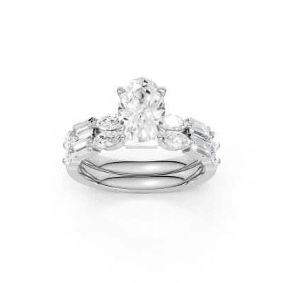 14K 2.00 CT Lab Grown Diamond Bridal Set