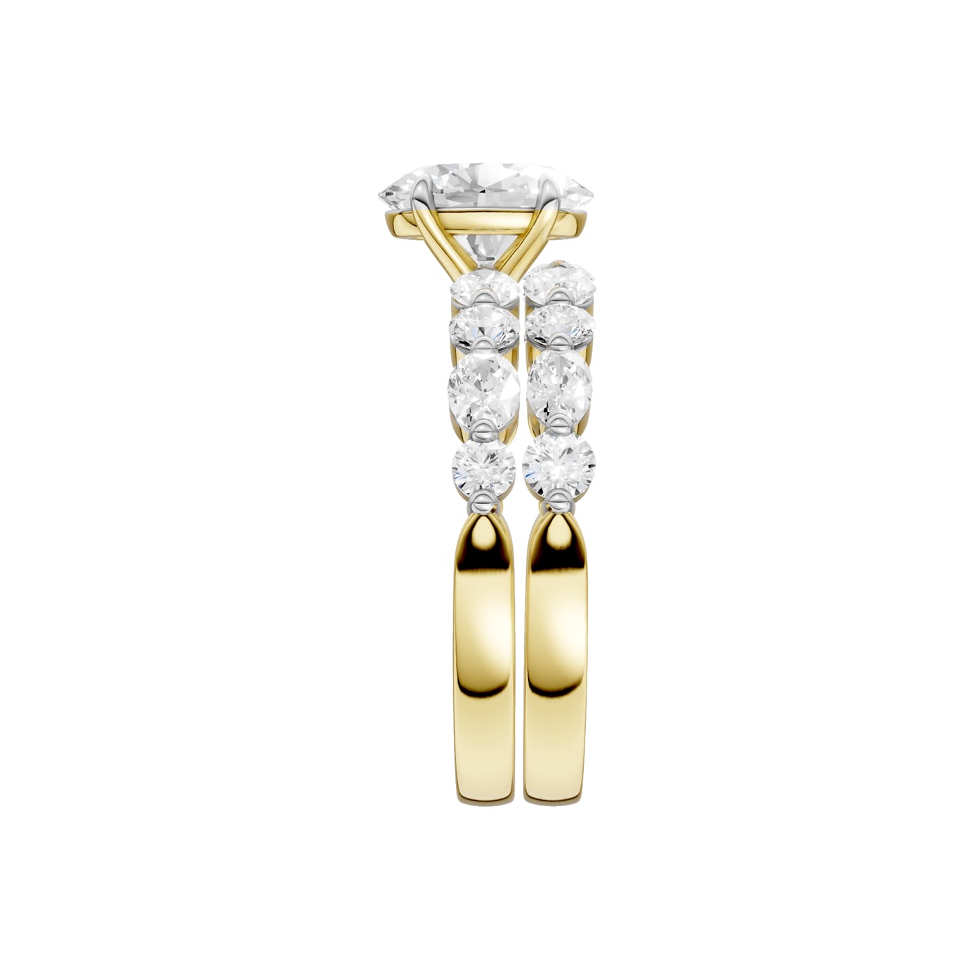 14K 2.00 CT Lab Grown Diamond Bridal Set - Image 2