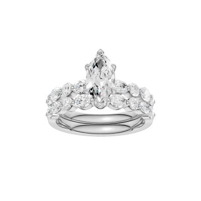 14K 2.00 CT Lab Grown Diamond Bridal Set