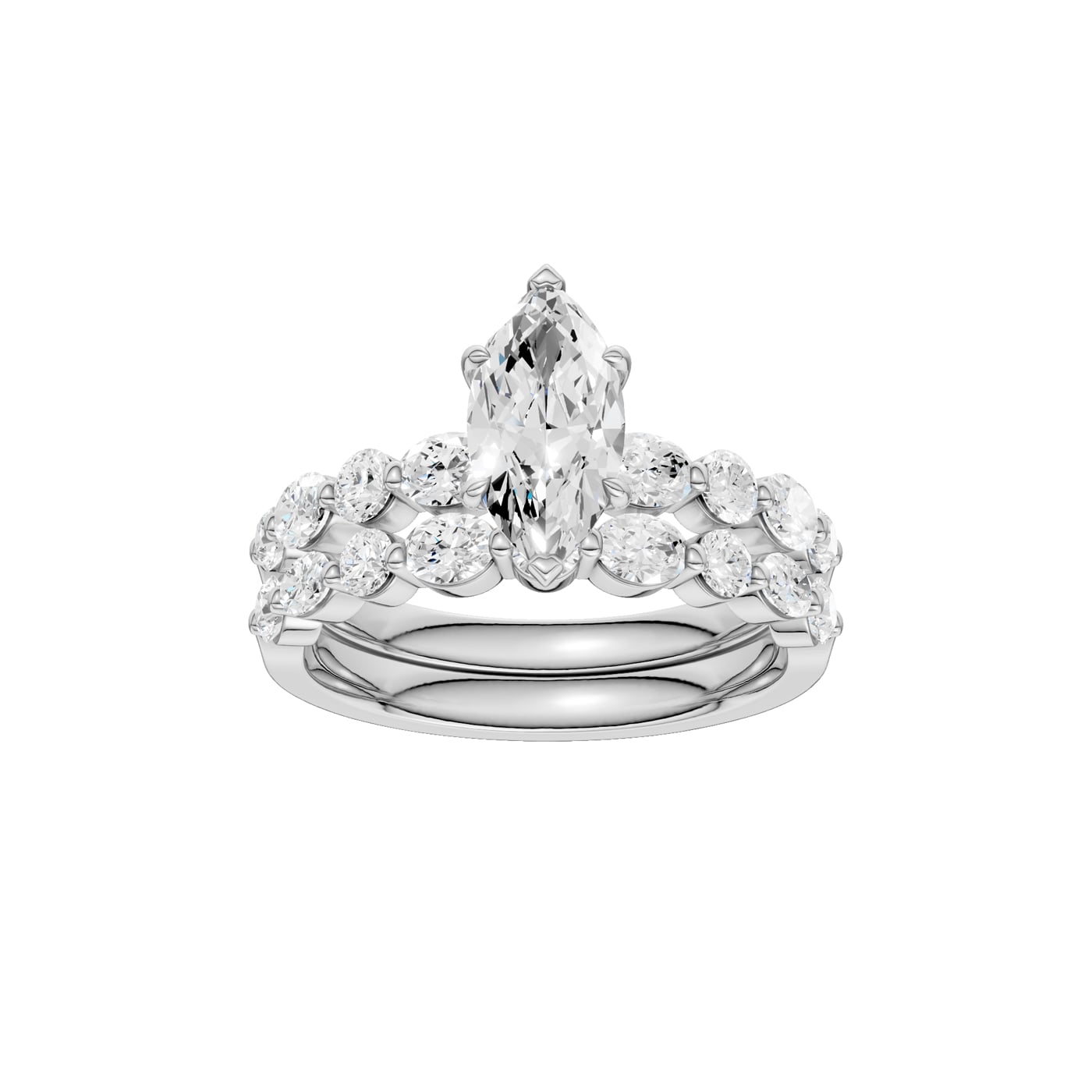 14K 2.00 CT Lab Grown Diamond Bridal Set