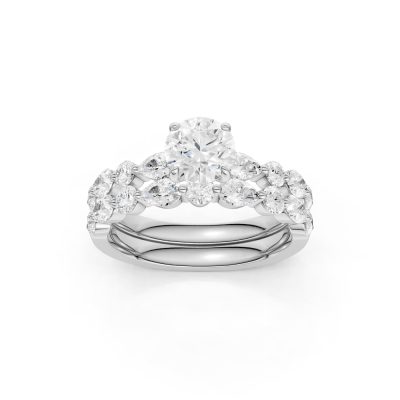 14K 2.00 CT Lab Grown Diamond Bridal Set