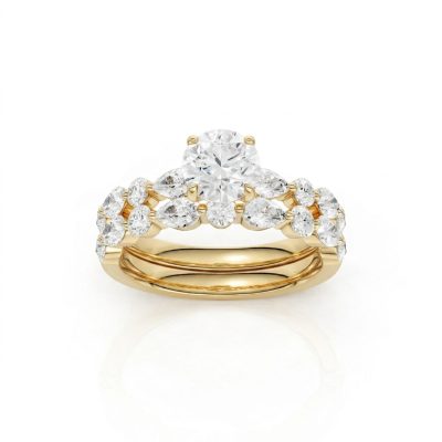 14K 2.00 CT Lab Grown Diamond Bridal Set