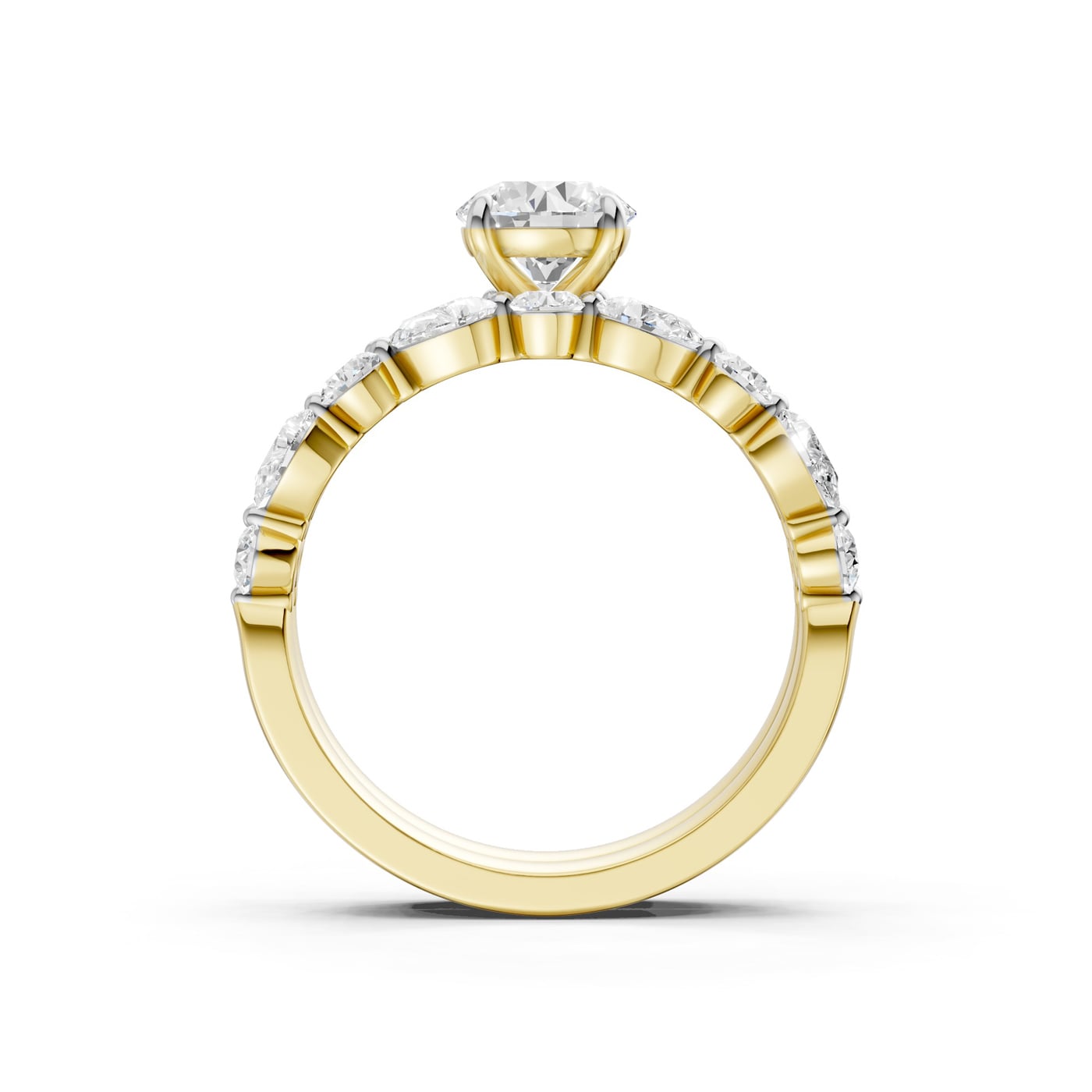 14K 2.00 CT Lab Grown Diamond Bridal Set - Image 2