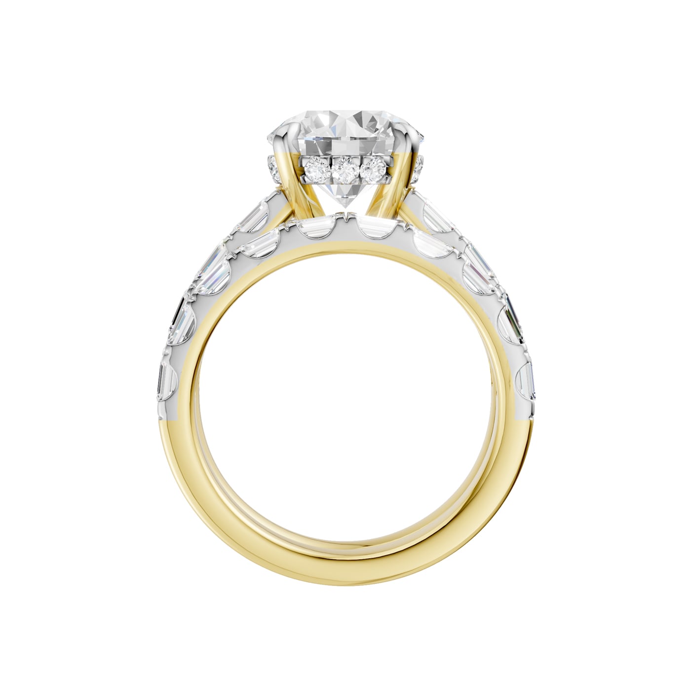 14K 5.00 CT Lab Grown Diamond Bridal Set - Image 2