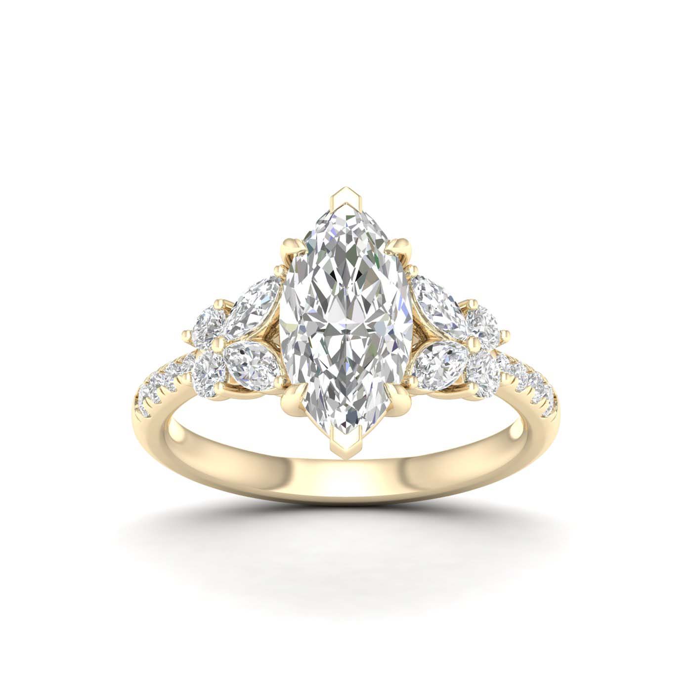 14K 2.60 CT Lab Grown Diamond Ring
