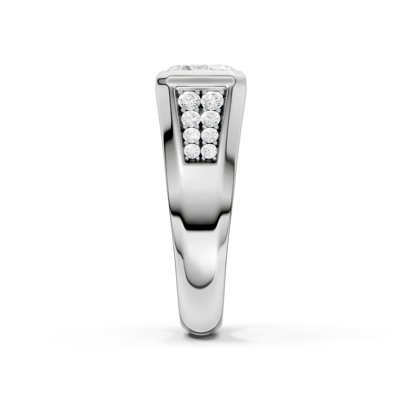 14K 5.33 CT Lab Grown Diamond Men's Ring - Image 2