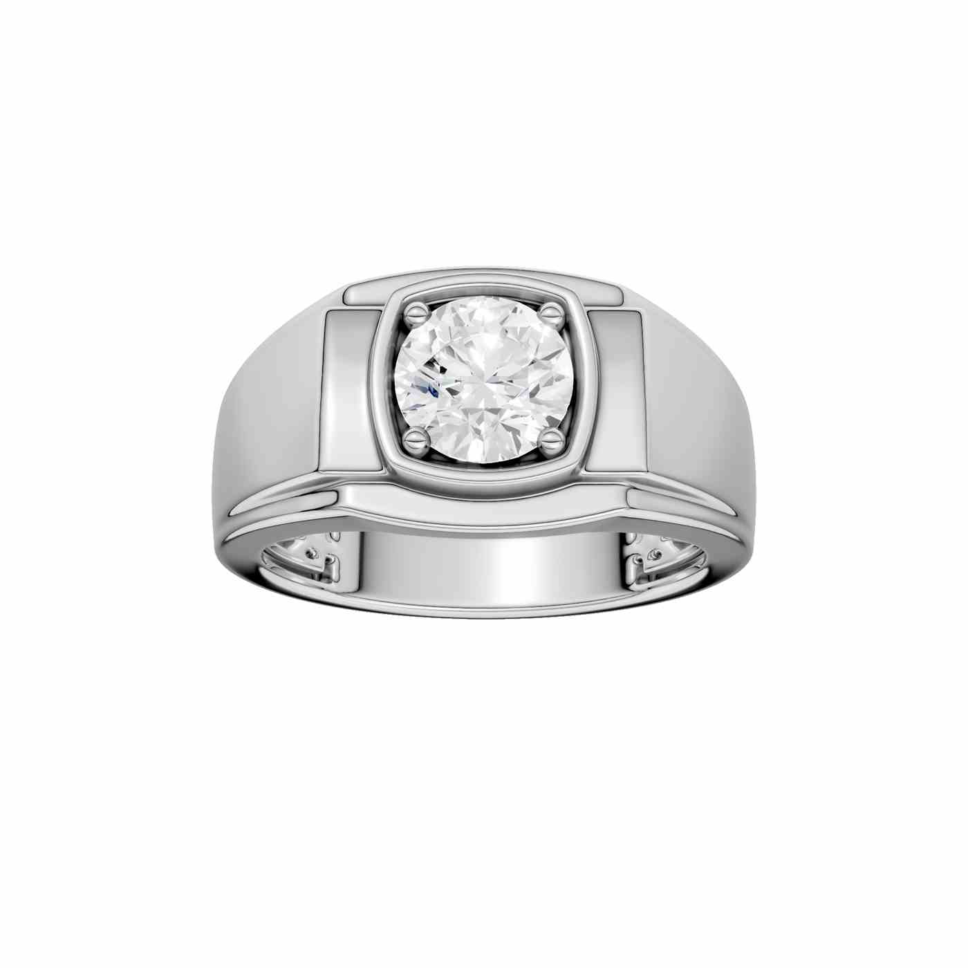 14K 1.50 CT Lab Grown Diamond Men's Ring