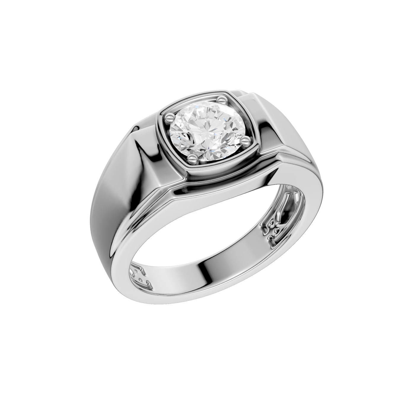 14K 1.50 CT Lab Grown Diamond Men's Ring - Image 4