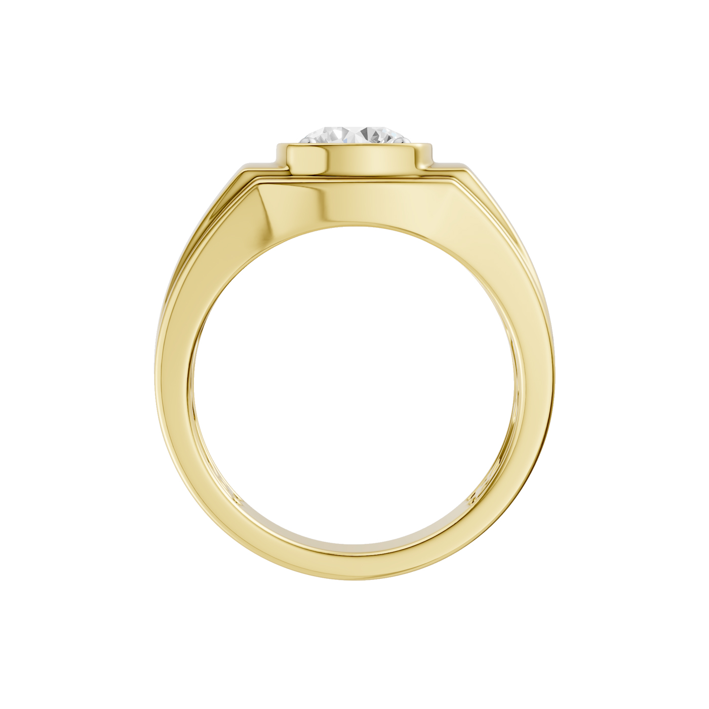 14K 1.50 CT Lab Grown Diamond Men's Ring - Image 2