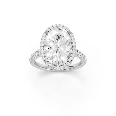 14K 5.50 CT Lab Grown Diamond Ring