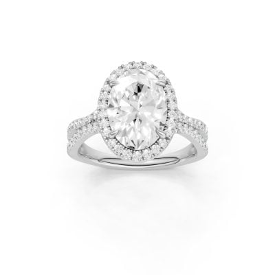 14K 3.50 CT Lab Grown Diamond Ring