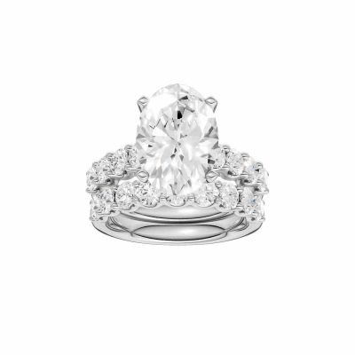 14K 6.00 CT Lab Grown Diamond Bridal Set