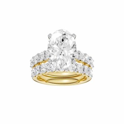 14K 6.00 CT Lab Grown Diamond Bridal Set