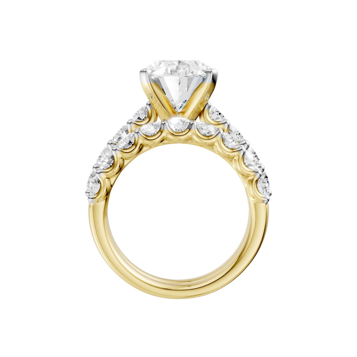 14K 6.00 CT Lab Grown Diamond Bridal Set - Image 2