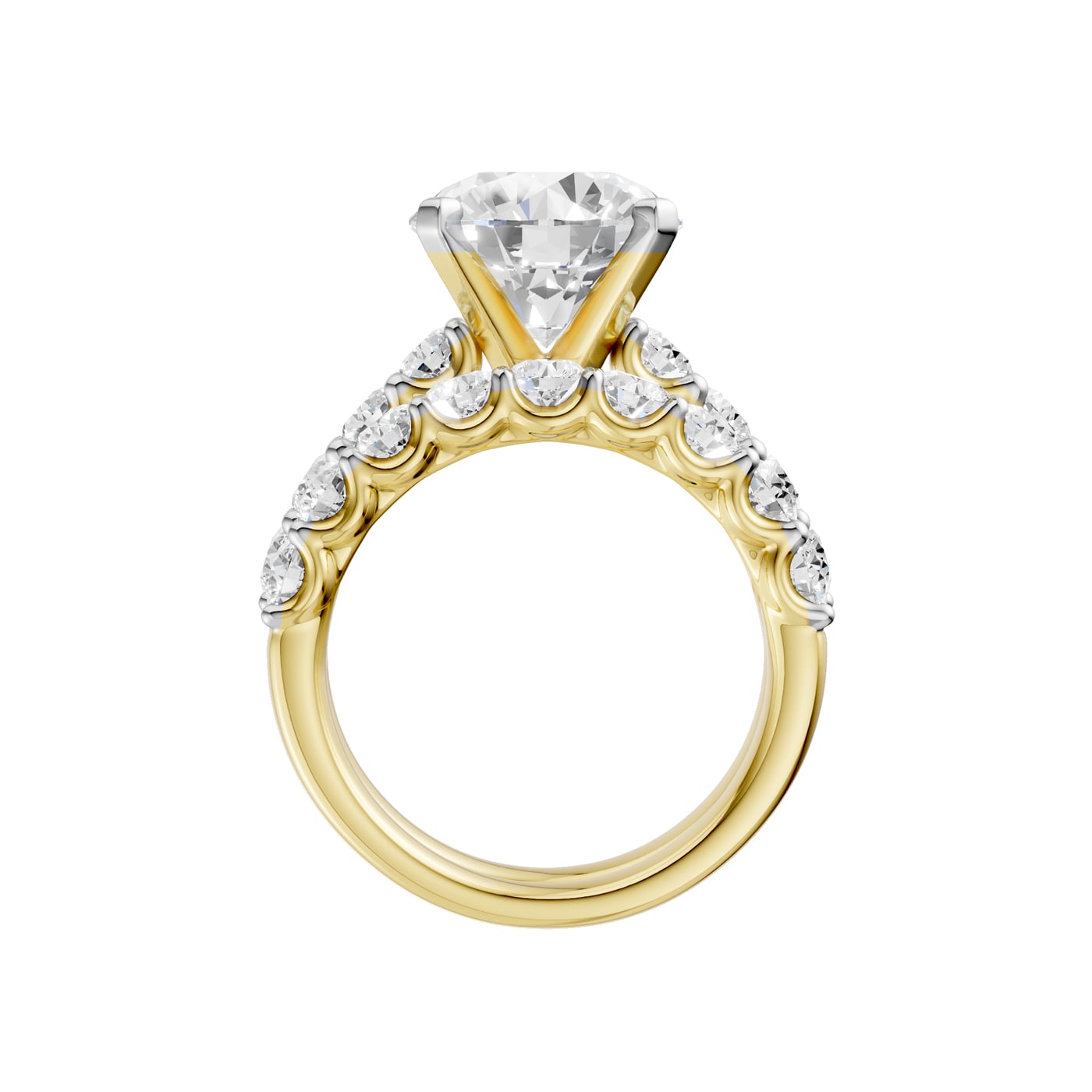 14K 6.00 CT Lab Grown Diamond Bridal Set - Image 2