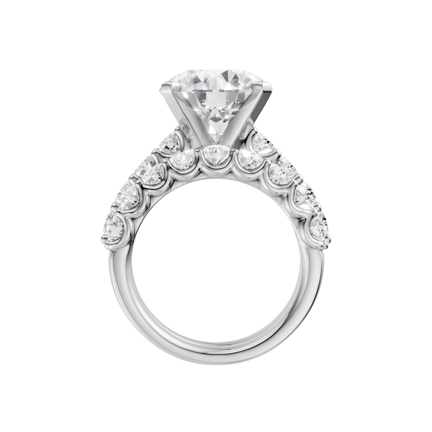 14K 7.00 CT Lab Grown Diamond Bridal Set - Image 3
