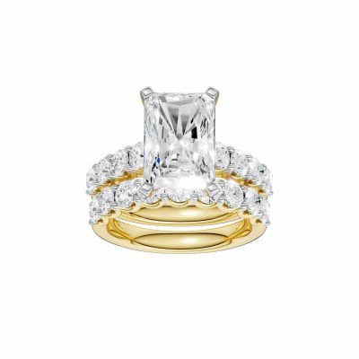 14K 6.00 CT Lab Grown Diamond Bridal Set