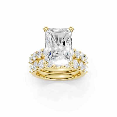 14K 8.00 CT Lab Grown Diamond Bridal Set