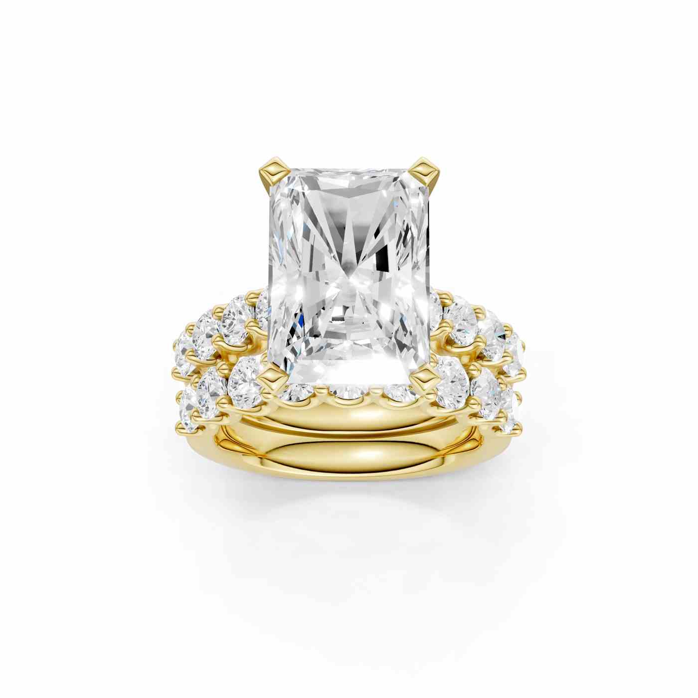 14K 8.00 CT Lab Grown Diamond Bridal Set