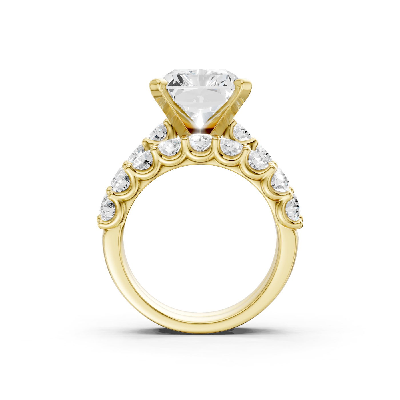 14K 8.00 CT Lab Grown Diamond Bridal Set - Image 4