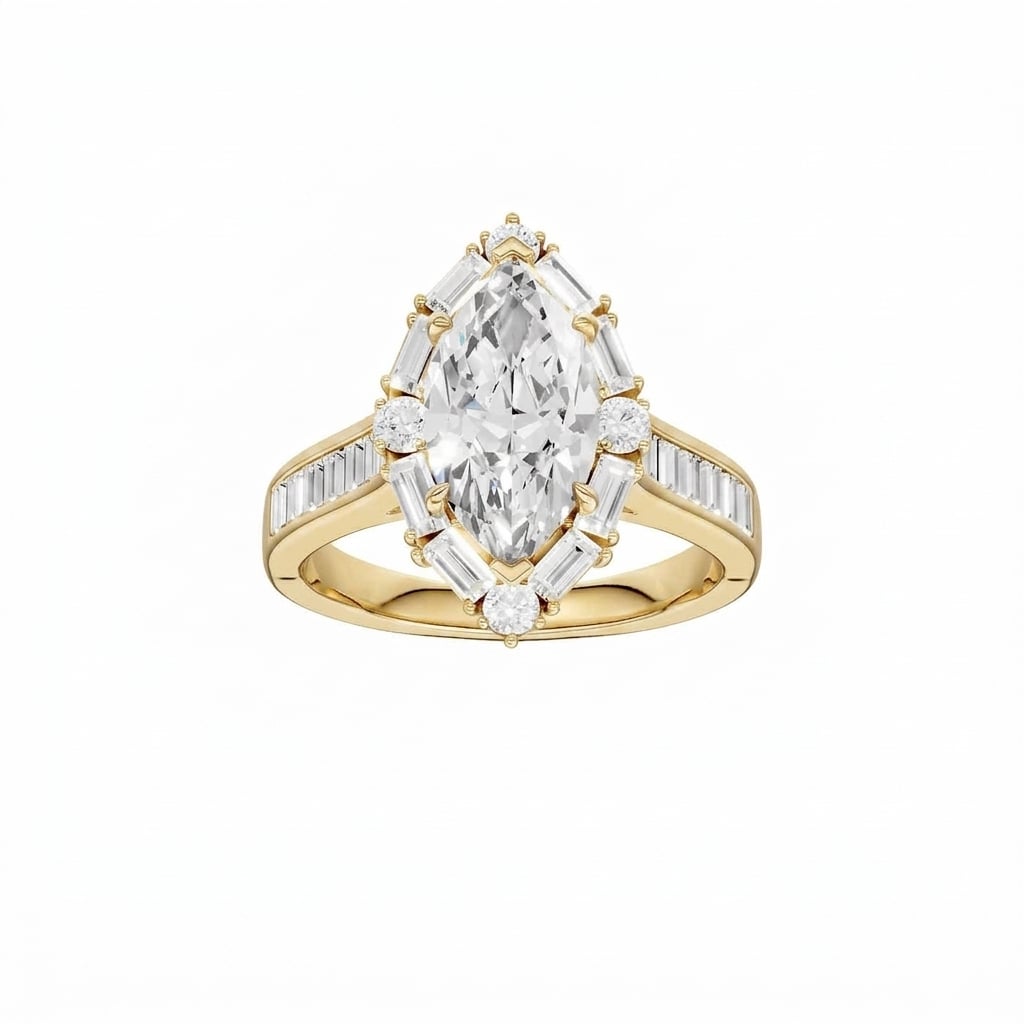 14K 2.75 CT Lab Grown Diamond Ring