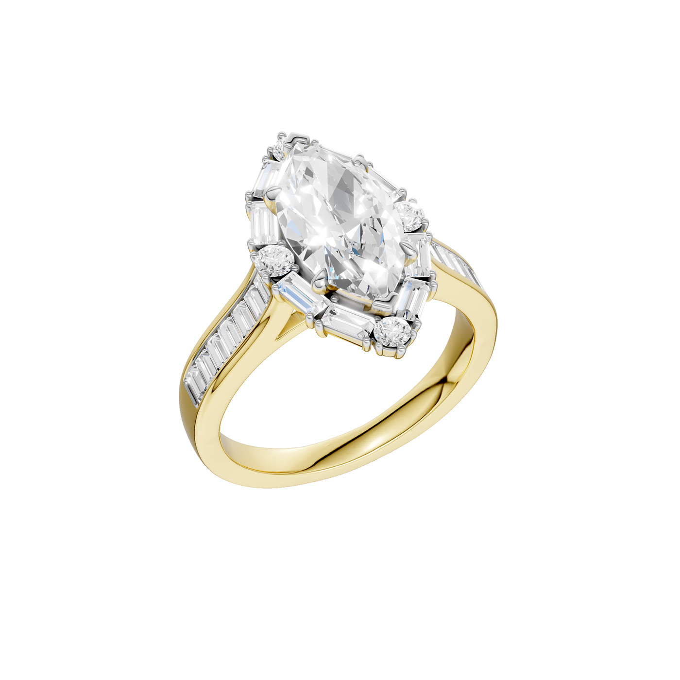 14K 2.75 CT Lab Grown Diamond Ring - Image 3