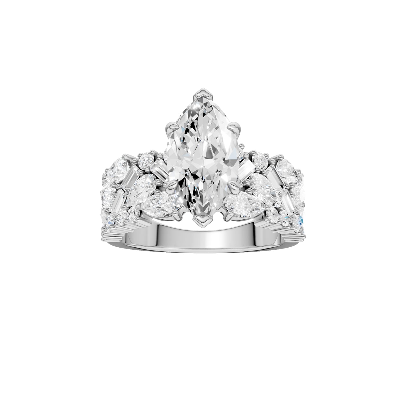 14K 3.50 CT Lab Grown Diamond Ring