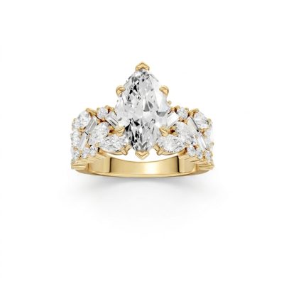 14K 3.50 CT Lab Grown Diamond Ring